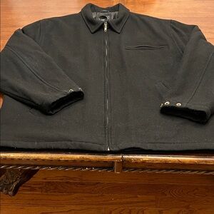 Men's Classic Black Zip-Up Jacket